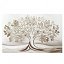 Cuadro del Árbol de la Vida en Madera y Plata Bilaminada